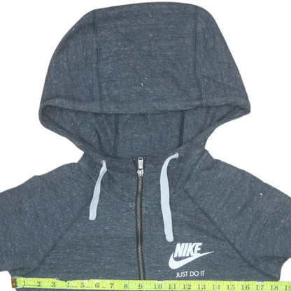 Womens UK Size XS Nike Grey Full Zip Hoodie