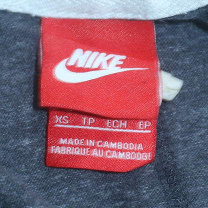 Womens UK Size XS Nike Grey Full Zip Hoodie