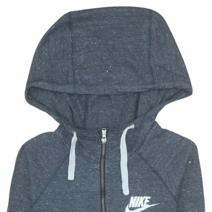 Womens UK Size XS Nike Grey Full Zip Hoodie
