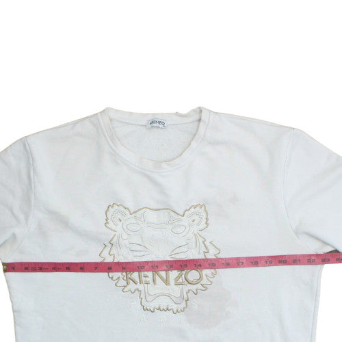 Mens UK Size 2XL KENZO White Pullover Sweatshirt