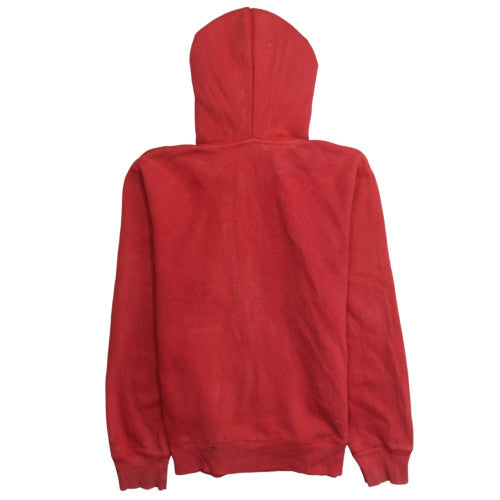 Womens UK Size M Nike Red Full Zip Hoodie