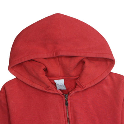Womens UK Size M Nike Red Full Zip Hoodie