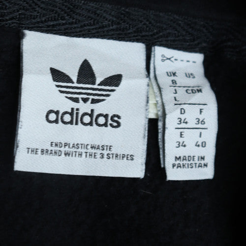 Womens UK Size 8 adidas Black Pullover Hoodie