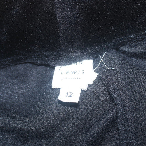 Womens UK Size 12 John Lewis & Partners Regular Fit Jogger Black Trousers
