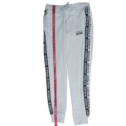 Adidas Women's Grey Jogger Trousers Size 8 Regular Fit Fleece