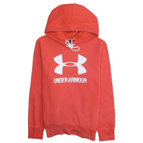 Mens UK Size L Under armour Red Pullover Hoodie