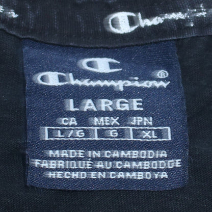 Mens UK Size L Champion Black  T-Shirt