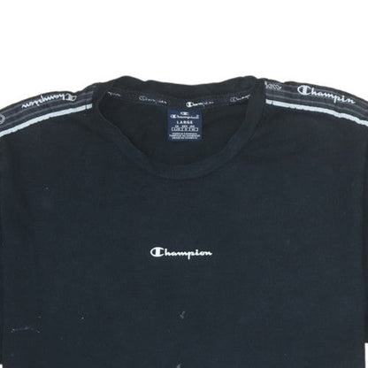 Mens UK Size L Champion Black  T-Shirt