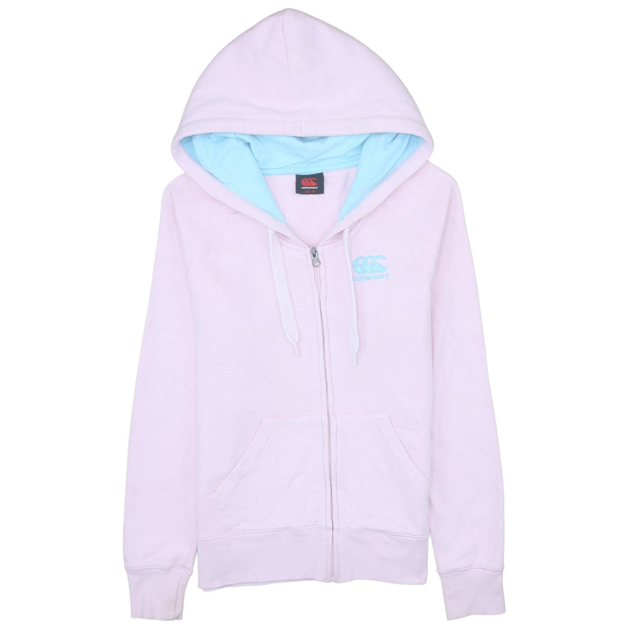 Womens UK Size 10 Canterbury Pink Full Zip Hoodie