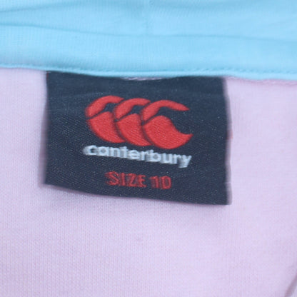 Womens UK Size 10 Canterbury Pink Full Zip Hoodie