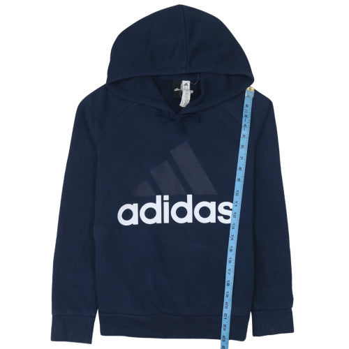 Womens UK Size S adidas Blue Pullover Hoodie