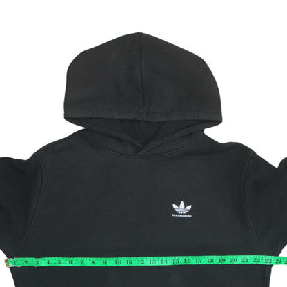 Mens UK Size M adidas Black Pullover Hoodie