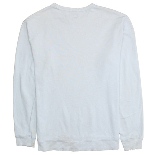 Mens UK Size M Lee White Pullover Sweatshirt
