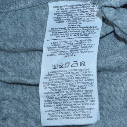 Nike Men’s Grey Cotton Sweatpants L Regular Fit Elastic Waist