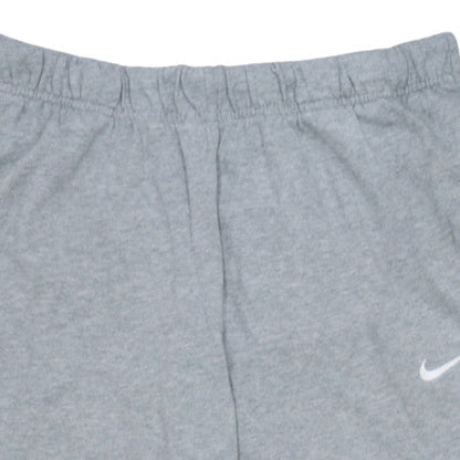 Nike Men’s Grey Cotton Sweatpants L Regular Fit Elastic Waist