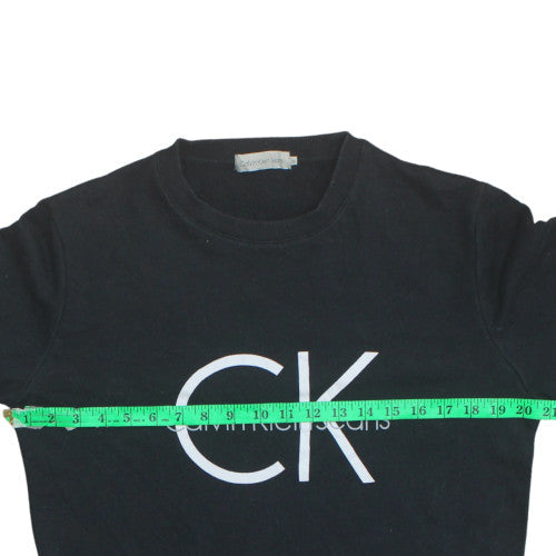 Mens UK Size M Calvin Klein Jeans Black Pullover Sweatshirt
