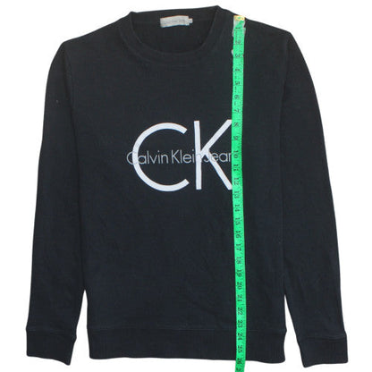 Mens UK Size M Calvin Klein Jeans Black Pullover Sweatshirt