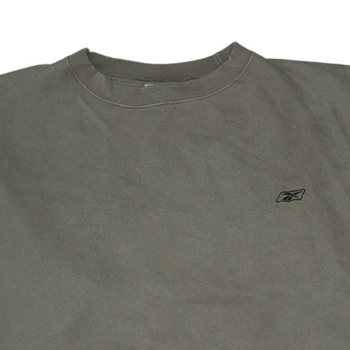 Mens UK Size 2XL Reebok Green Pullover Sweatshirt