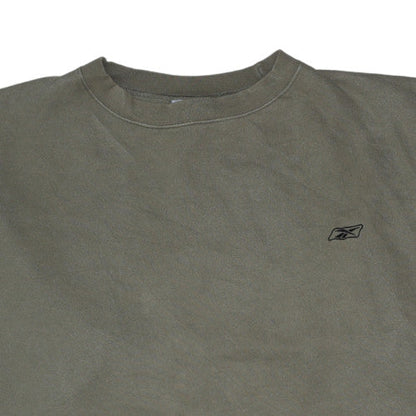 Mens UK Size 2XL Reebok Green Pullover Sweatshirt