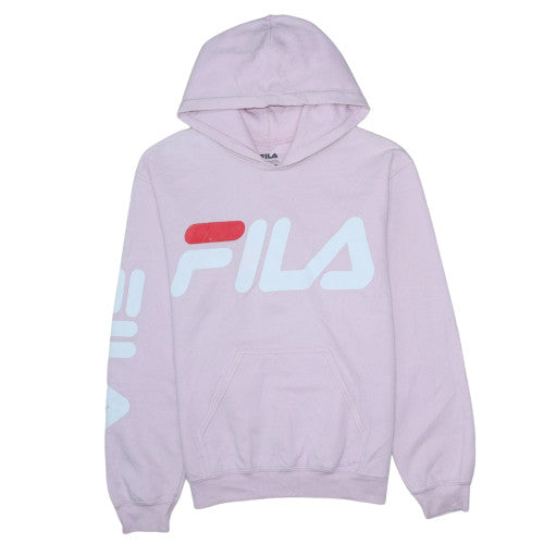 Womens UK Size S FILA Pink Pullover Hoodie