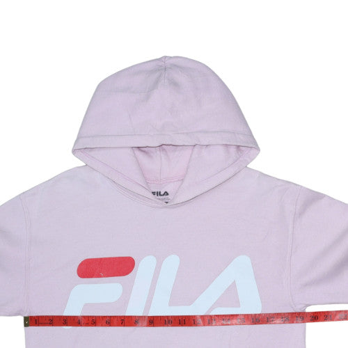 Womens UK Size S FILA Pink Pullover Hoodie