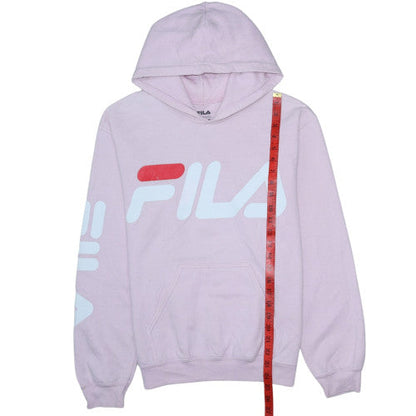 Womens UK Size S FILA Pink Pullover Hoodie