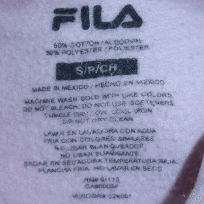 Womens UK Size S FILA Pink Pullover Hoodie