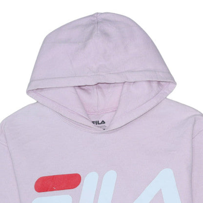 Womens UK Size S FILA Pink Pullover Hoodie