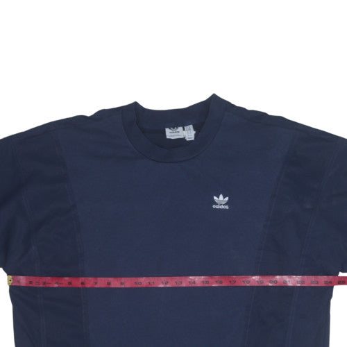 Womens UK Size 14 adidas Blue Pullover Sweatshirt