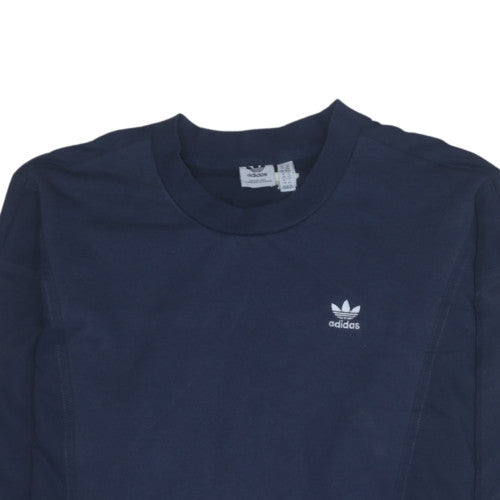 Womens UK Size 14 adidas Blue Pullover Sweatshirt