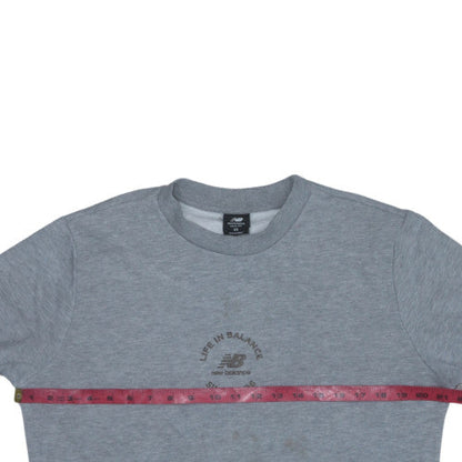 Mens UK Size XS New Balance Grey Pullover Sweatshirt