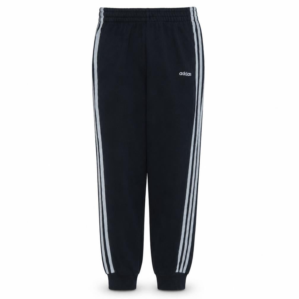 Front view of Adidas women’s black jogger trousers, size S, regular sportswear
