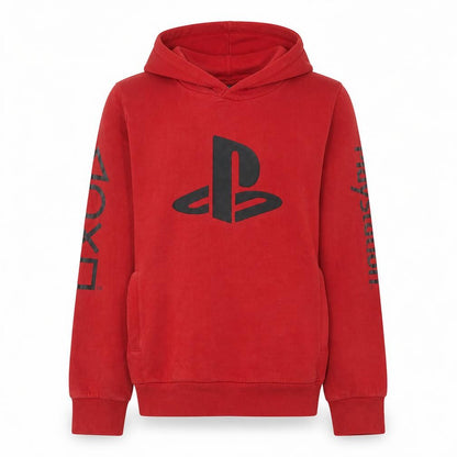 Next Boys Red PlayStation Pullover Hoodie 12 Years Fleece Graphic Print