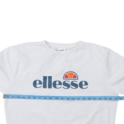 Mens UK Size M ellesse White Pullover Sweatshirt