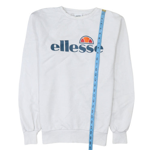 Mens UK Size M ellesse White Pullover Sweatshirt