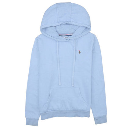 Womens UK Size M U.S. Polo Assn. Blue Pullover Hoodie