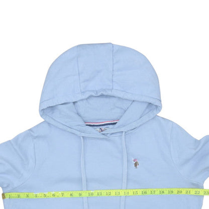 Womens UK Size M U.S. Polo Assn. Blue Pullover Hoodie