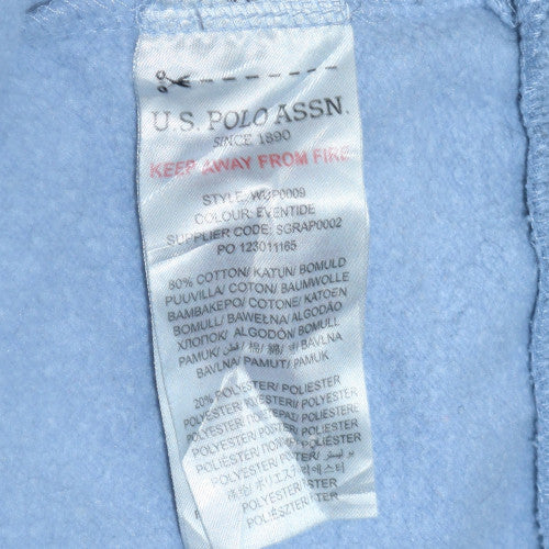 Womens UK Size M U.S. Polo Assn. Blue Pullover Hoodie