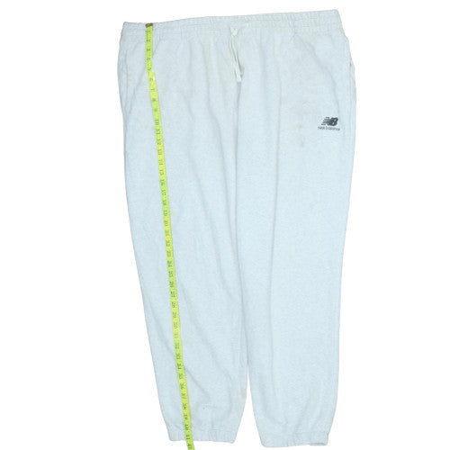 Mens UK Size S New Balance Regular Fit Sweatpants White Trousers