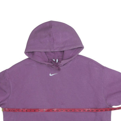 Womens UK Size M Nike Purple Pullover Hoodie
