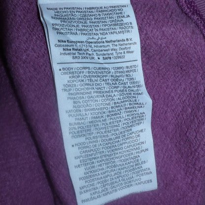 Womens UK Size M Nike Purple Pullover Hoodie
