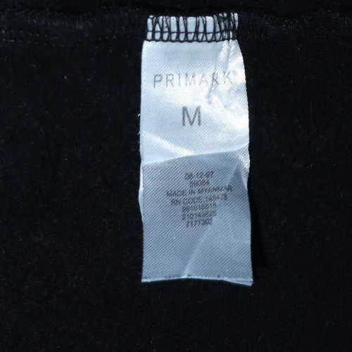 Mens UK Size M Lotto x Primark Black Pullover Hoodie