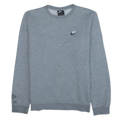 Mens UK Size L Nike Grey Pullover Sweatshirt