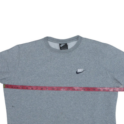Mens UK Size L Nike Grey Pullover Sweatshirt