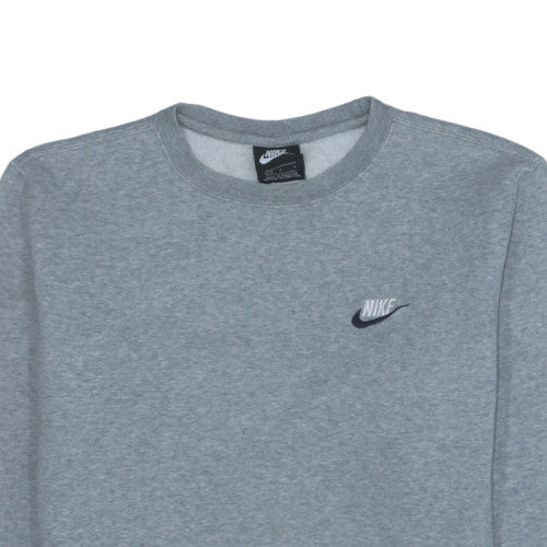 Mens UK Size L Nike Grey Pullover Sweatshirt
