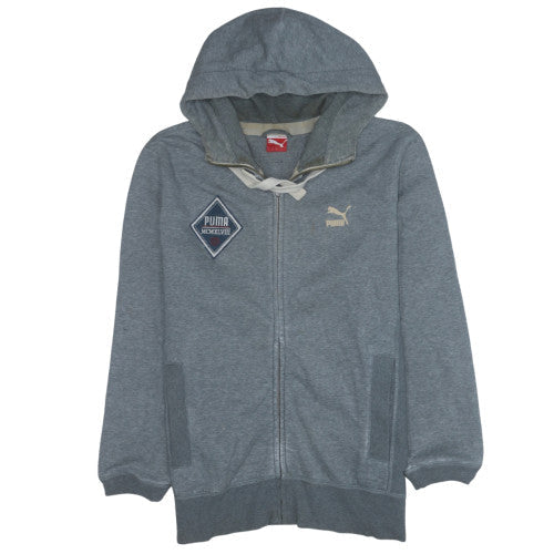 Mens UK Size L PUMA Grey Full Zip Hoodie