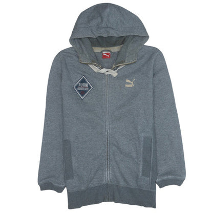 Mens UK Size L PUMA Grey Full Zip Hoodie