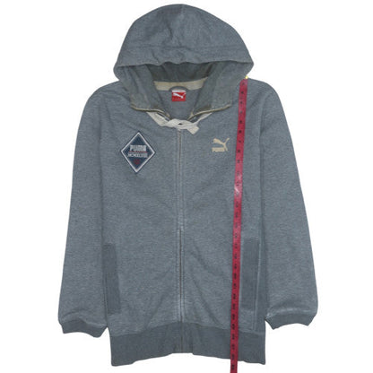 Mens UK Size L PUMA Grey Full Zip Hoodie