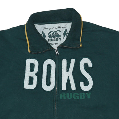 Mens UK Size 2XL Canterbury Green Full Zip Sweatshirt