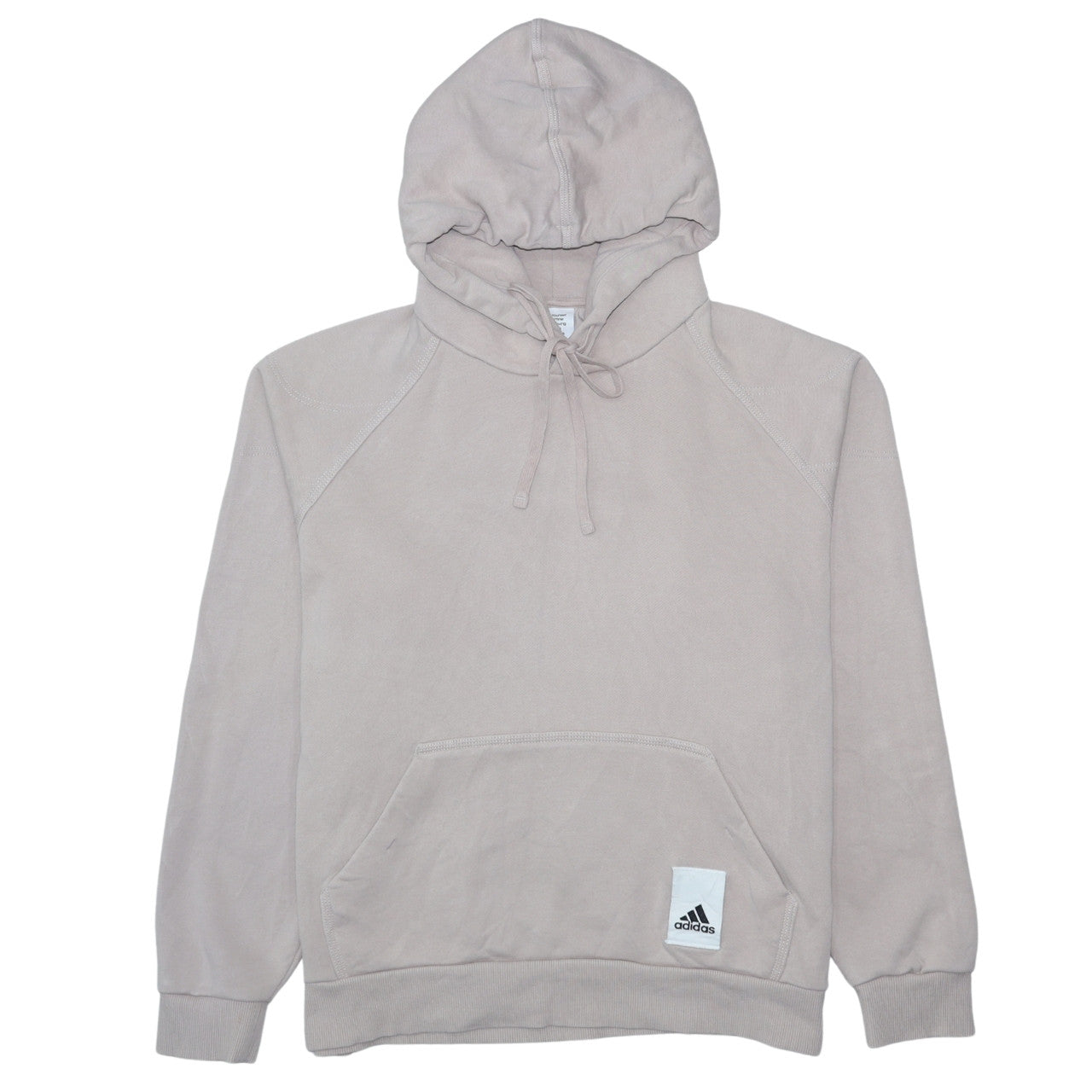 Womens UK Size M adidas Beige Pullover Hoodie